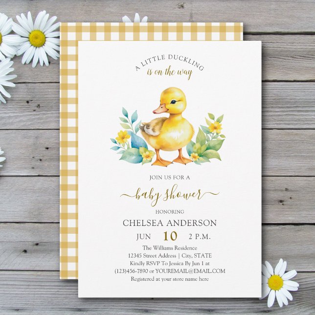 Invitation Un peu de canard est sur le chemin Baby shower de  (Créateur téléchargé)