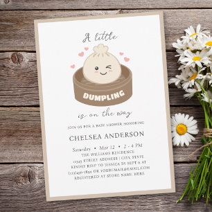 Invitation Un peu de dumping est sur le chemin Baby shower