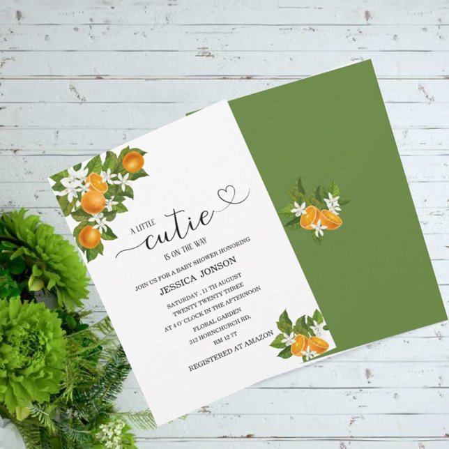 Invitation Un peu de gourmandise est en chemin baby shower (Créateur téléchargé)