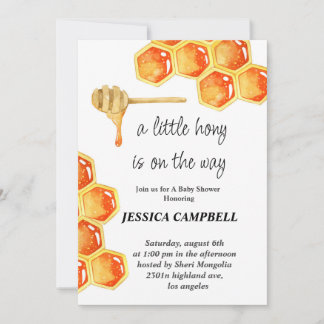 Invitation Un peu de miel est en route - Baby shower Invitati