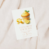 Un Peu De Muffin Est Dans Le Four Baby shower Invi