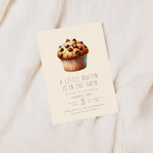 Invitation Un Peu De Muffin Est Dans Le Four Baby shower Invi