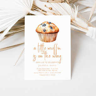 Invitation Un Peu De Muffin Est En Chemin Baby shower Invitat