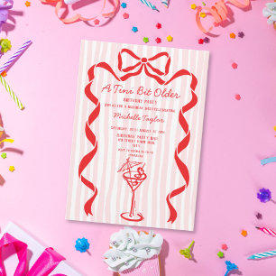 Invitation Un peu plus âgé Martini Fantaisiste Anniversaire A