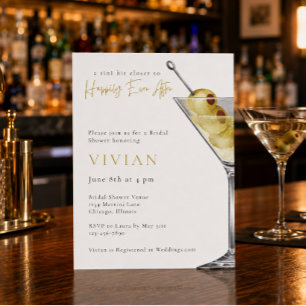Invitation Un peu plus près - Cocktail Martini pour l'enterre