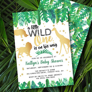 Invitation Un Peu Sauvage Est En Chemin Boys Baby shower