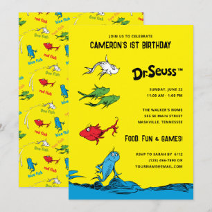 Invitation Un Poisson Deux Poissons - Anniversaire Enfants