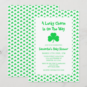 Invitation Un porte-bonheur est en route Baby Shower