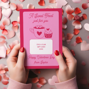 Invitation Un porte-carte cadeau Saint-Valentin pour une douc