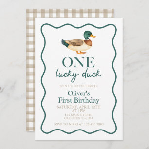 Invitation Un premier anniversaire de Lucky Duck
