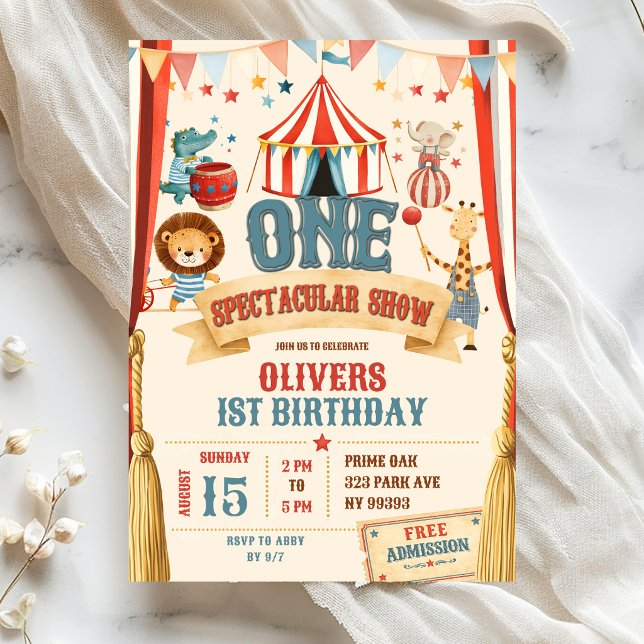 Invitation Un Premier Anniversaire Spectaculaire (Créateur téléchargé)