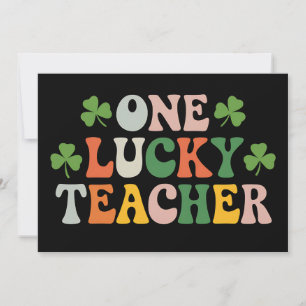 Invitation Un professeur chanceux enseignant la Saint-Patrick