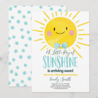 Un Rayon De Soleil Petit Garçon Baby shower Bleu
