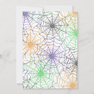 Invitation Un simple Motif Web d'Halloween Spider