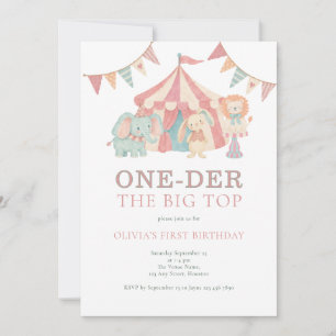 Invitation Un sous le Grand Cirque du Chapiteau pour 1er anni
