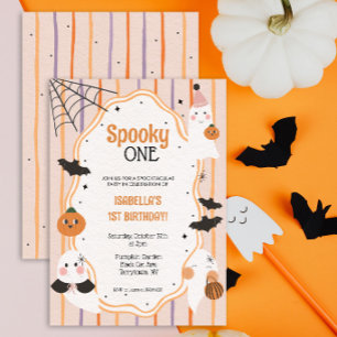 Invitation Un Spooky One Joyeux Anniversaire Halloween