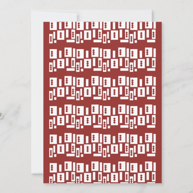 Invitation Un tapis rouge avec un motif texturé est étalé sur (Devant)