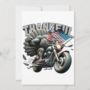 Invitation Un Thanksgiving rebelle pour la Turquie à cheval s