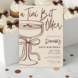 Invitation Un Tini Bit plus vieux Espresso Martini 30e annive