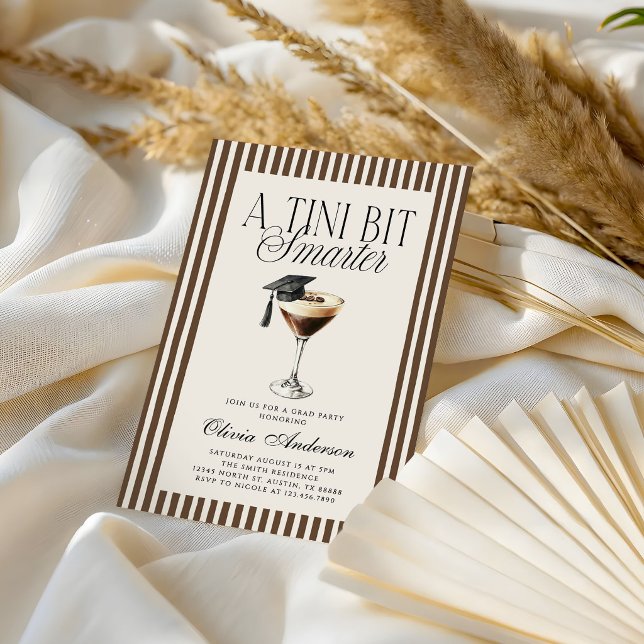 Invitation Un Tini Bit Smarter Espresso Martini Remise de dip (Créateur téléchargé)