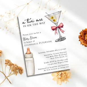 Invitation Un Tini Se Trouve Sur Le Chemin Du Baby shower Pin