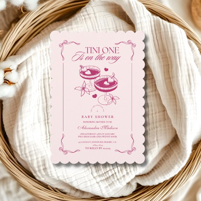 Invitation Un Tini Sur Le Chemin Du Baby shower (Créateur téléchargé)