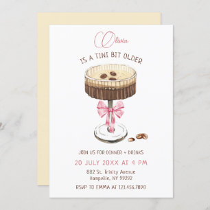 Invitation Un Tini Un Peu Plus Ancien Bow Espresso Martini An