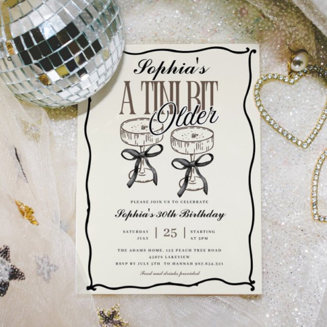 Invitation Un Tini Un Peu Plus Ancien Espresso Martini Annive (Créateur téléchargé)