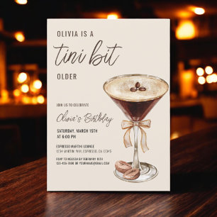 Invitation Un Tini Un Peu Plus Ancien Espresso Martini fête d