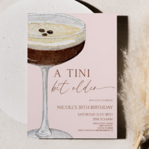 Invitation Un Tini Un Peu Plus Ancien Expresso Martini Annive