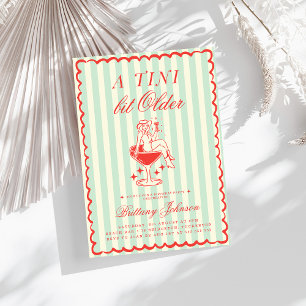 Invitation Un Tini Un Peu Plus Ancien Fête D'Anniversaire Occ