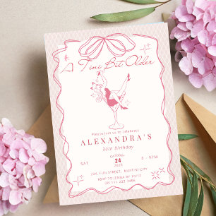 Invitation Un Tini Un Peu Plus Ancien Martini Filles Annivers