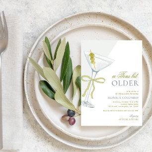 Invitation Un Tini Un Peu Plus Ancien Martini Olive