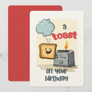 Invitation Un toast pour vous à l'occasion de votre anniversa