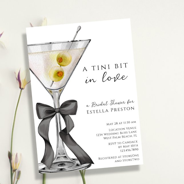 Invitation Un tout petit peu amoureuse Soirée de fiançailles  (Créateur téléchargé)