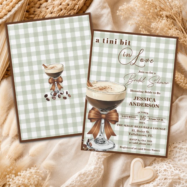 Invitation Un Tout Petit Peu Amoureux Espresso Martini Enterr (Créateur téléchargé)