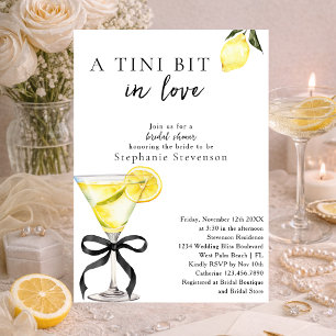 Invitation Un tout petit peu amoureux Lemon Martini Baby Show