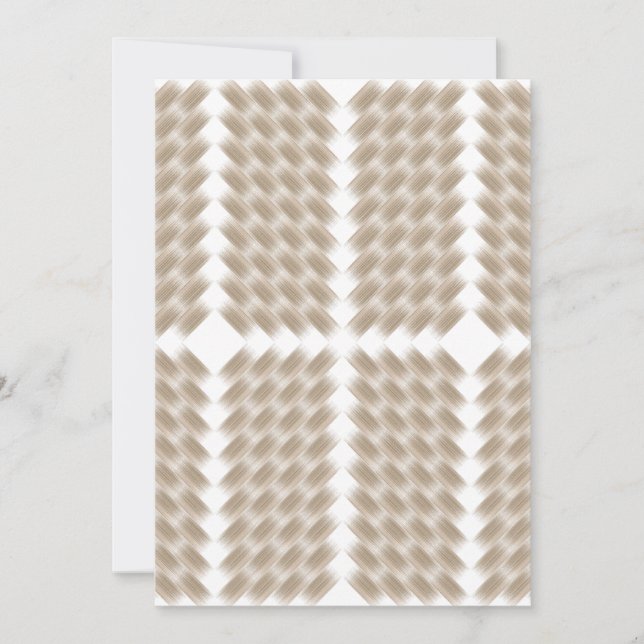 Invitation Un triangle blanc équilatéral centré sur une plain (Devant)