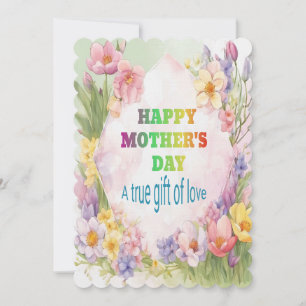 Invitation Un vrai cadeau d'amour