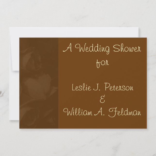 Invitation "Un Wedding shower pour ___" (Devant)