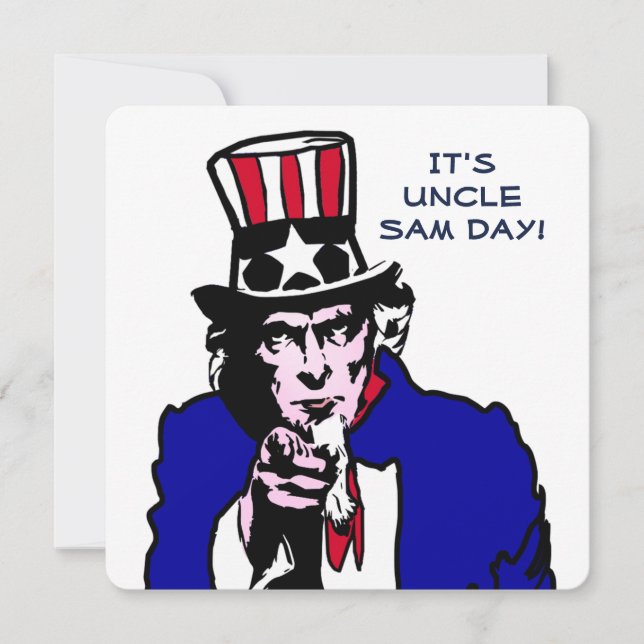Invitation Uncle Sam Day (Devant)