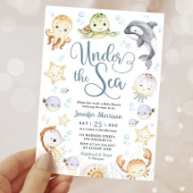 Under The Sea Baby Shower Ocean Gender Neutral