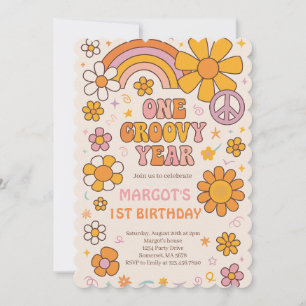 Invitation Une année Super 1ère fête d'anniversaire