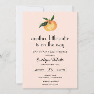 Invitation Une autre petite mignonne est sur le chemin Baby S