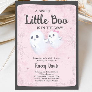Invitation Une Baby Shower A Little Boo