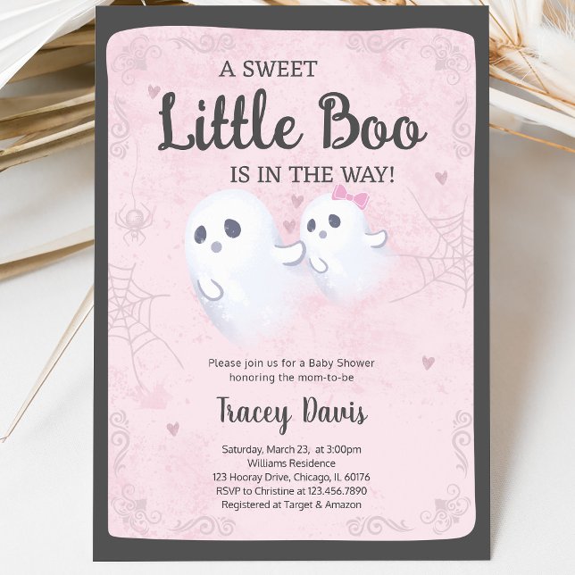 Invitation Une Baby Shower A Little Boo (Créateur téléchargé)