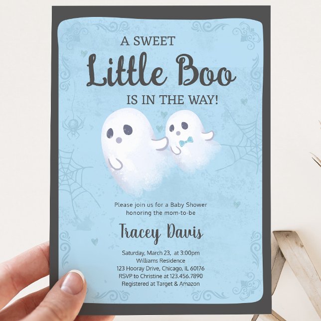 Invitation Une Baby Shower A Little Boo (Créateur téléchargé)