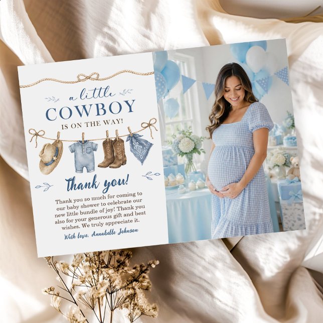 Invitation Une Baby Shower Cowboy pour Petit Garçon (Créateur téléchargé)