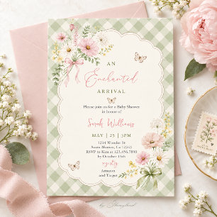 Invitation Une Baby Shower d'Arrivée Enchantée