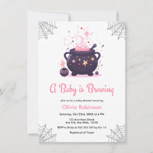 Invitation Une Baby Shower Fille Rose Un Bébé Est En Train De